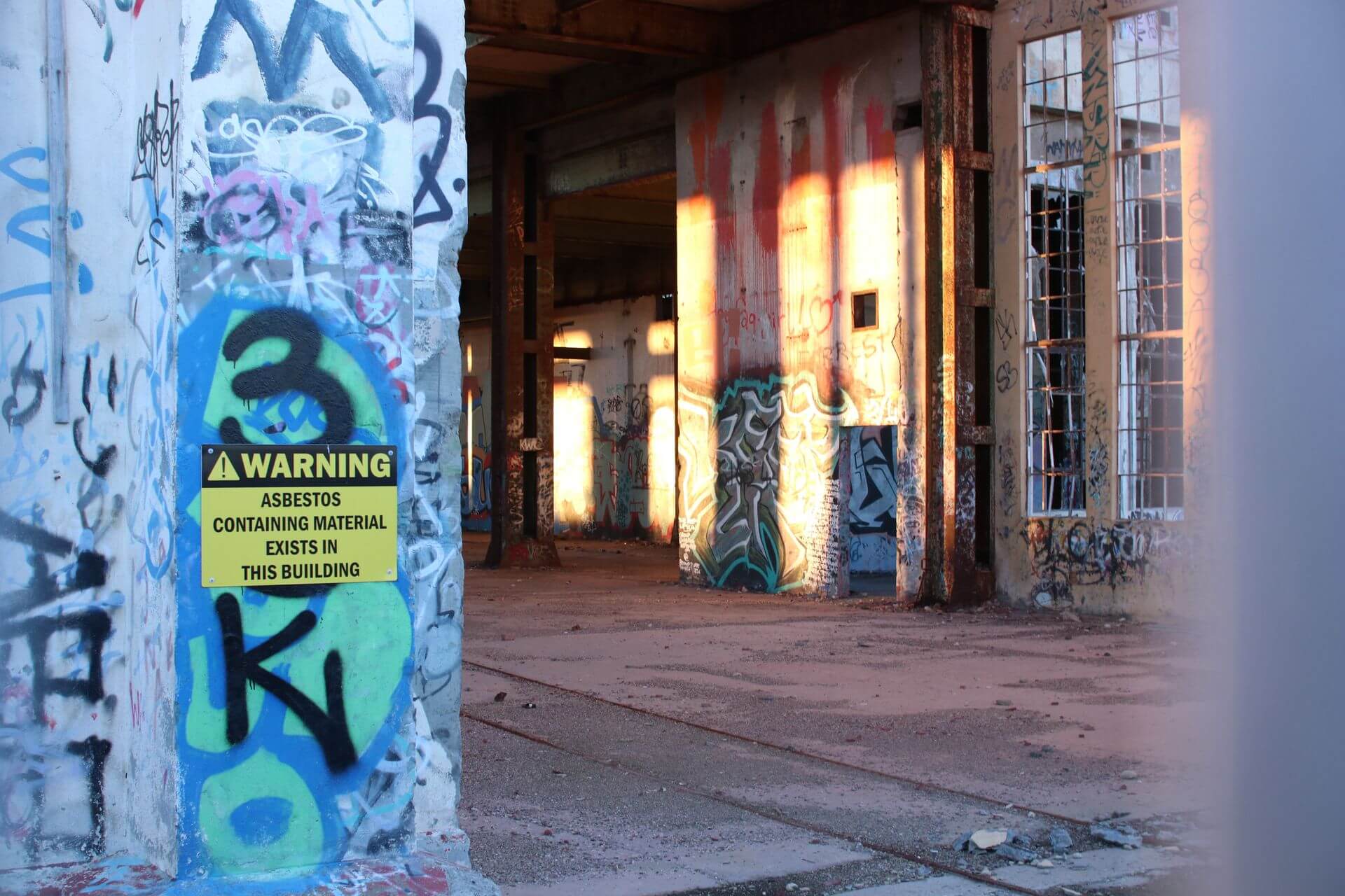 Asbestos+sign+building